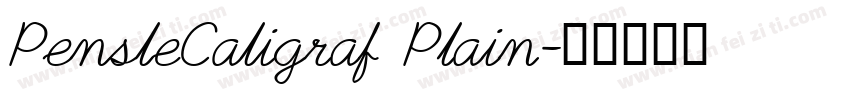 PensleCaligraf Plain字体转换